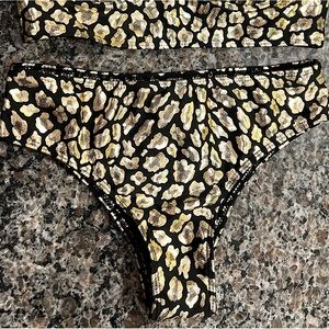 SHEIN Metallic Swim Bottoms size S